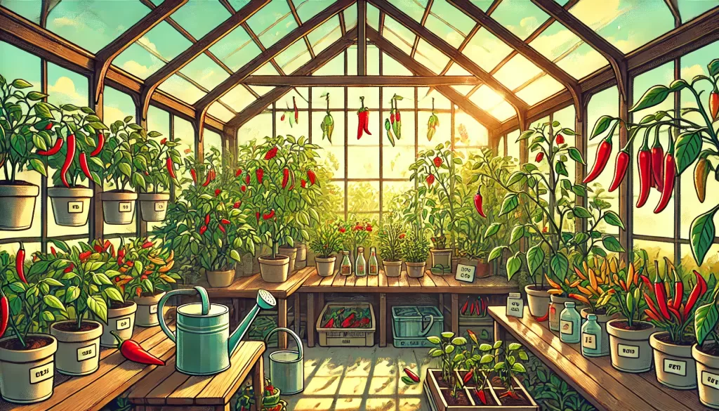Growing Chillies in a Greenhouse